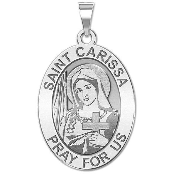 Saint Carissa OVAL Religious Medal  "EXCLUSIVE"