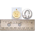 14K Gold Saint Charles Religious Medal
