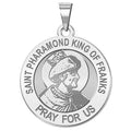 Saint Pharamond King of the Franks Round Religious Medal "EXCLUSIVE"