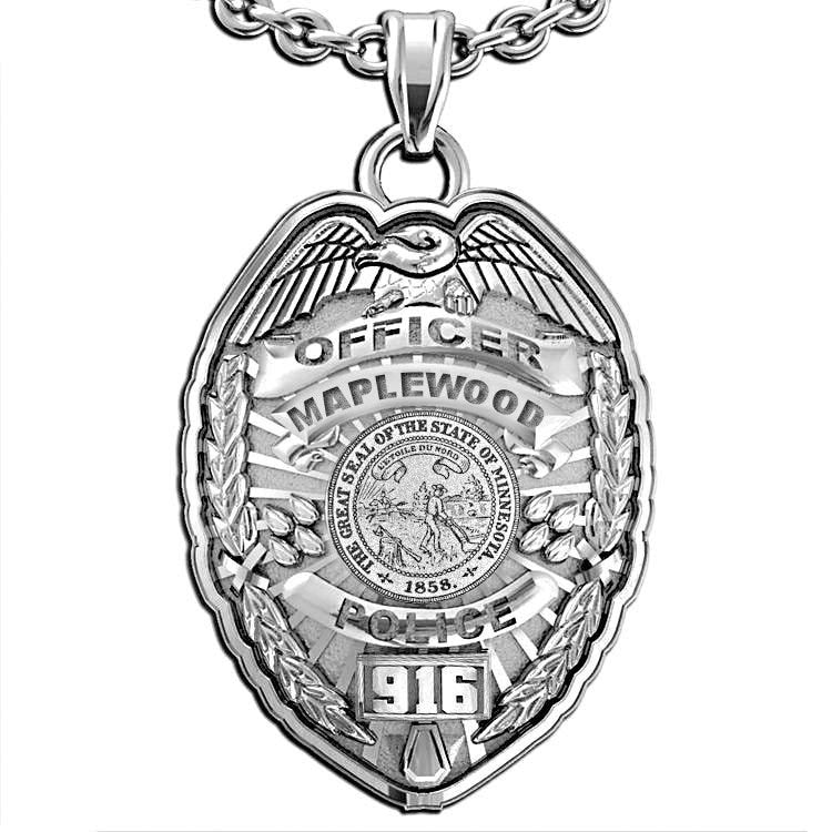 Personalized Minnesota Police Badge with Your Name, Rank, Number & Department