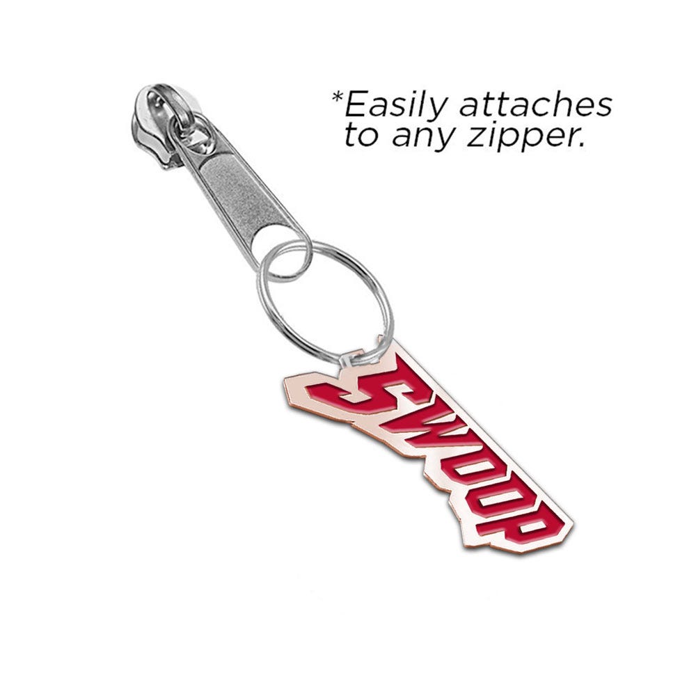 University of Utah Color Enamel Swoop Zipper Pull