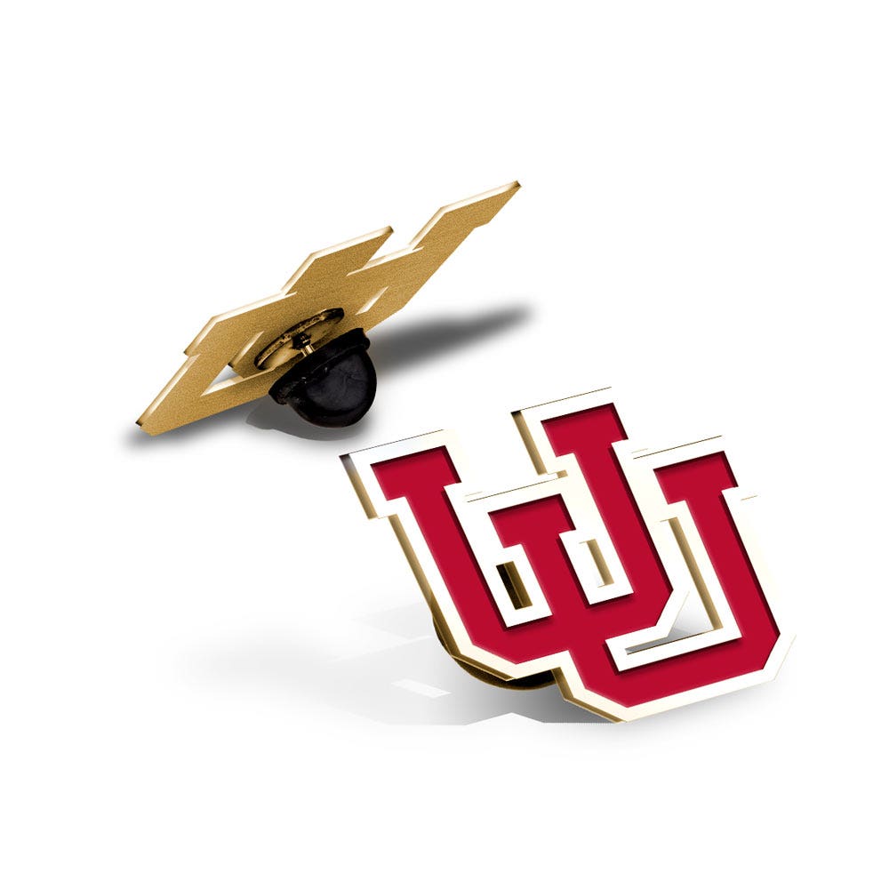 University of Utah Color Enamel Intertwined U Pin
