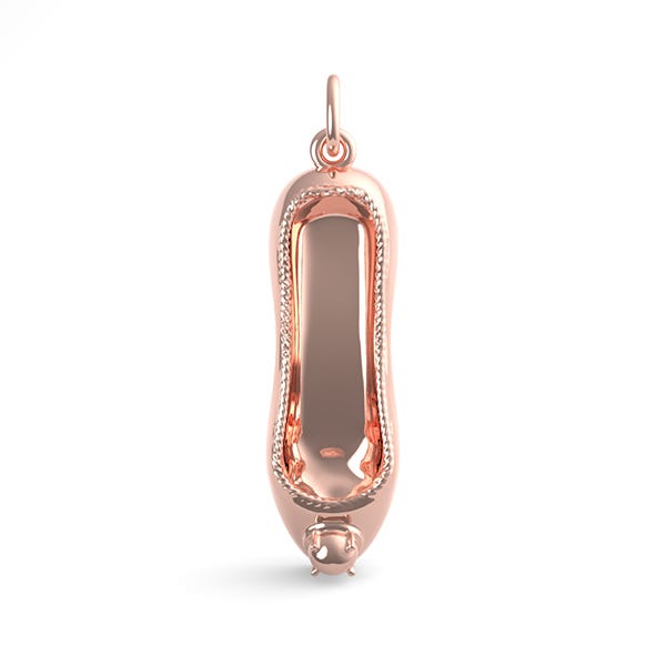 Ballet Slipper with Pearl Charm(8284)