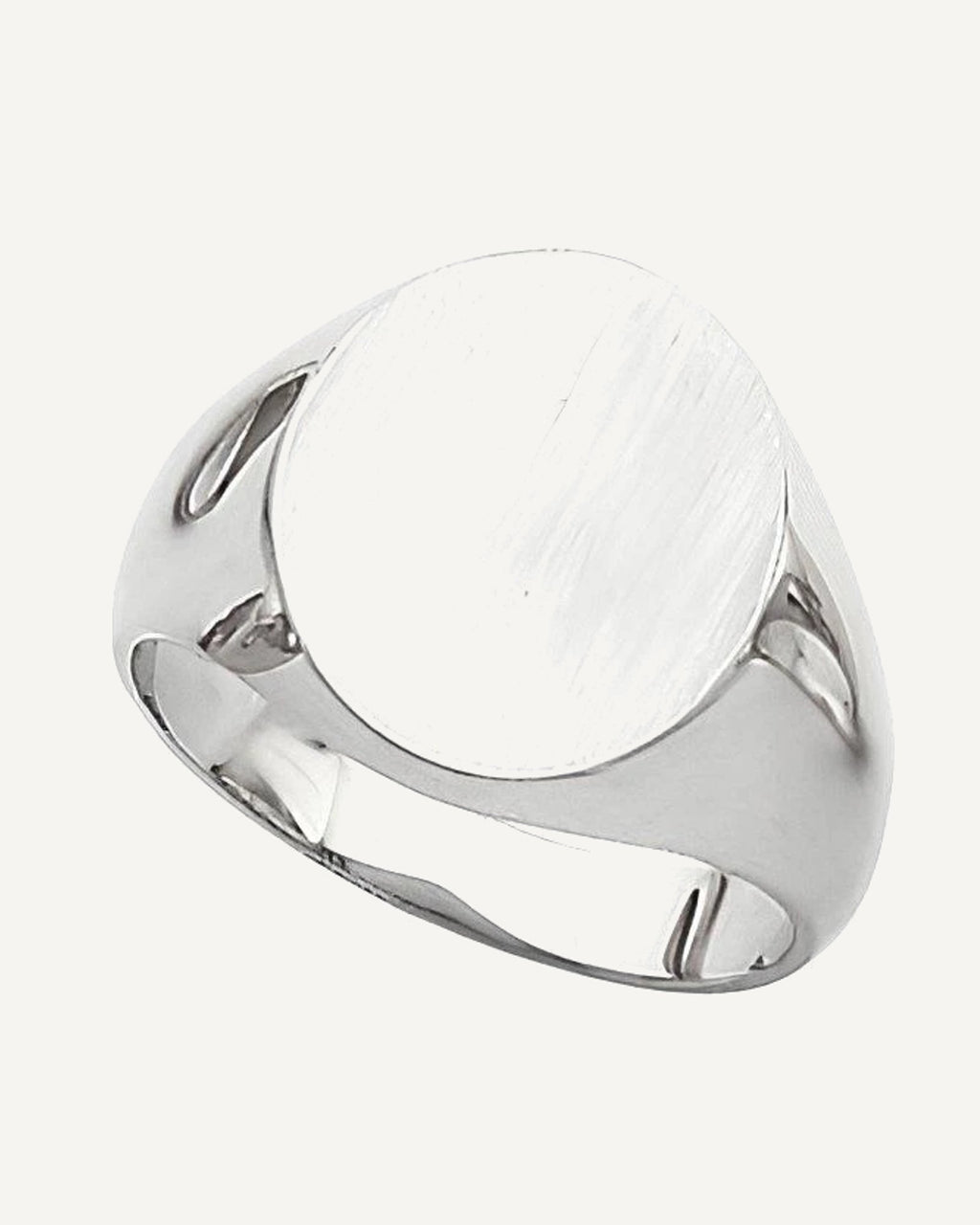 14k Gold Men's Round Signet Ring