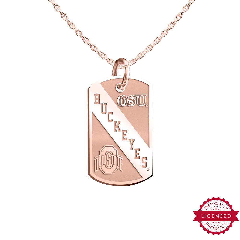 Ohio State University Buckeyes Dog Tag Necklace