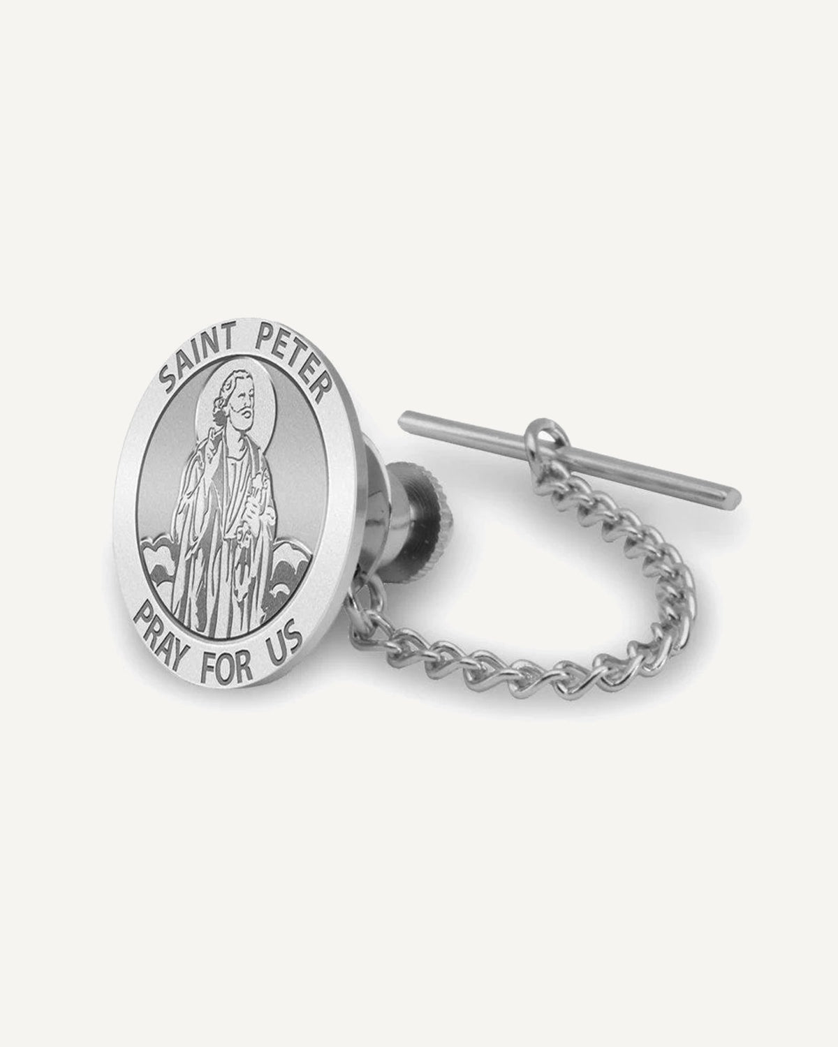 Saint Peter Religious Tie Tack