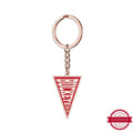 Buckeyes Color Enamel Flag Keychain