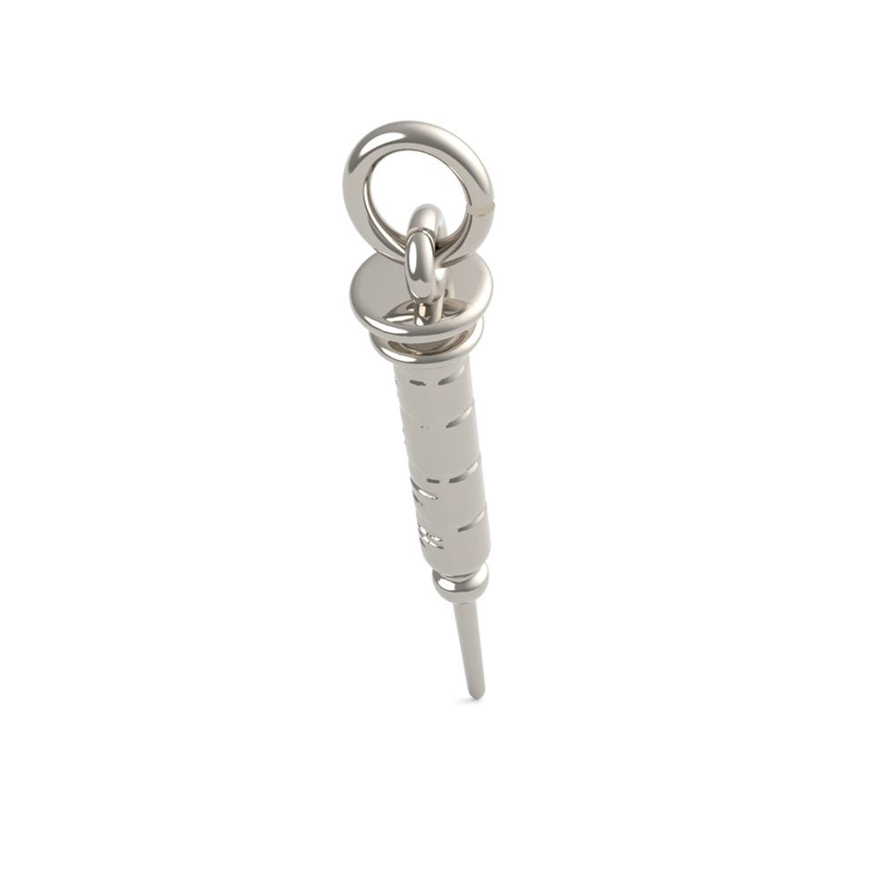 Hypodermic Needle Accent Charm