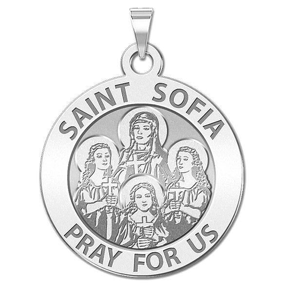 Saint Sofia w/(Hope Faith & Charity) Religious Medal