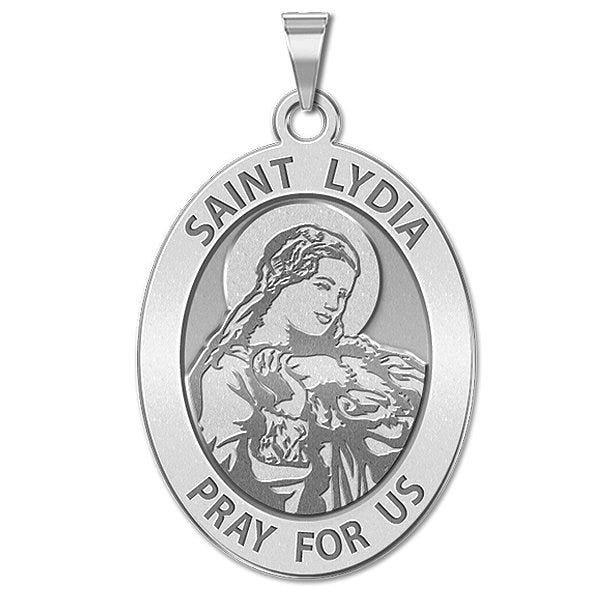 Saint Lydia OVAL Religious Medal