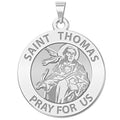 Saint Thomas Aquinas Round Religious Medal
