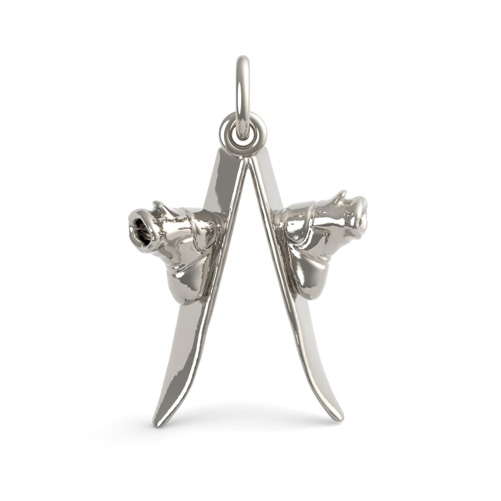 Pair of Skis Charm