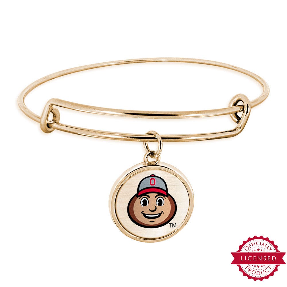 Ohio State University Expandable Bracelet with Brutus Charm