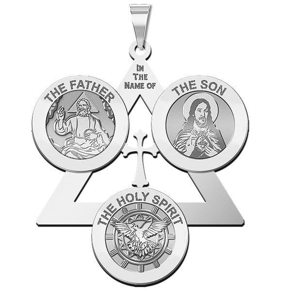 Holy Trinity - Sign of The Cross Religious Pendant