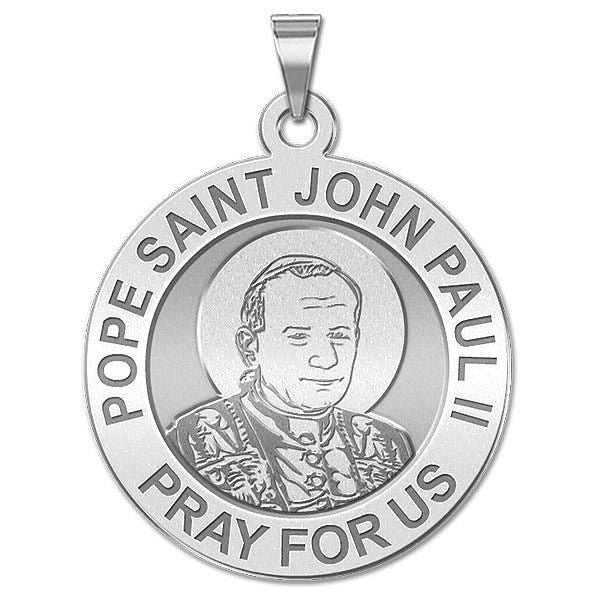 Pope Saint John Paul II (Younger Version) Religious Medal "EXCLUSIVE"