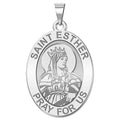Saint Esther Religious Oval Medal  "EXCLUSIVE"