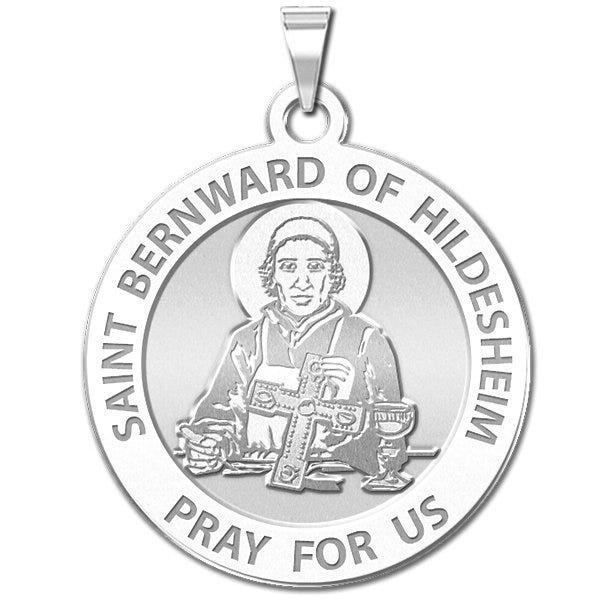 Saint Bernward of Hildesheim Round Religious Medal "EXCLUSIVE"