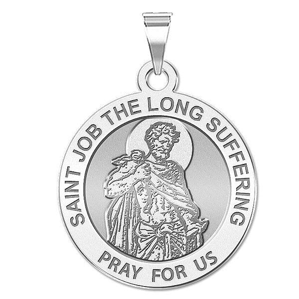 Saint Job Long-Suffering Round Religious Medal
