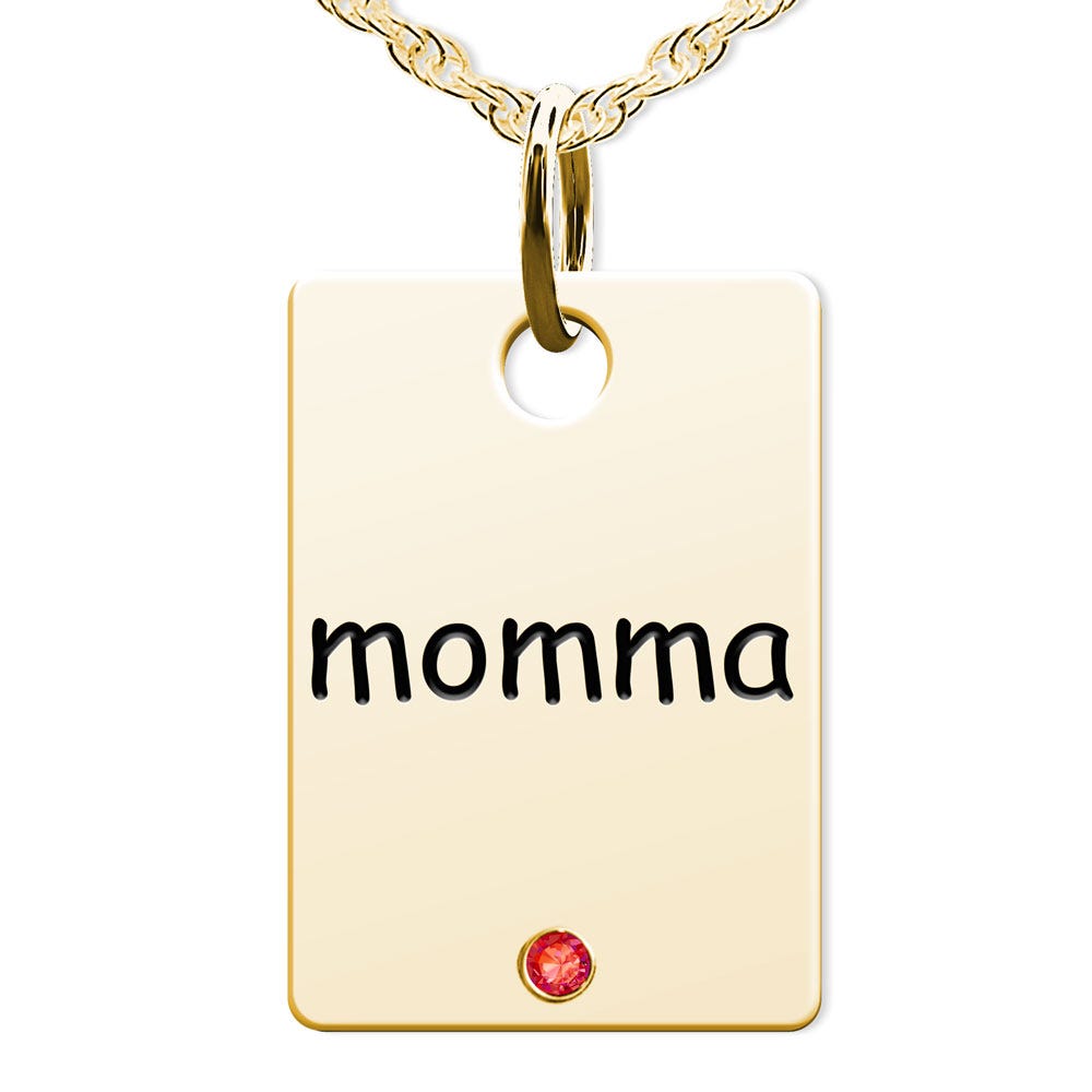 Momma Rectangle Shaped Charm