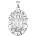 Saint Francis of Assisi Oval Religious Medal