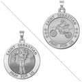 Motocross - Saint Sebastian Doubledside Sports Religious Medal