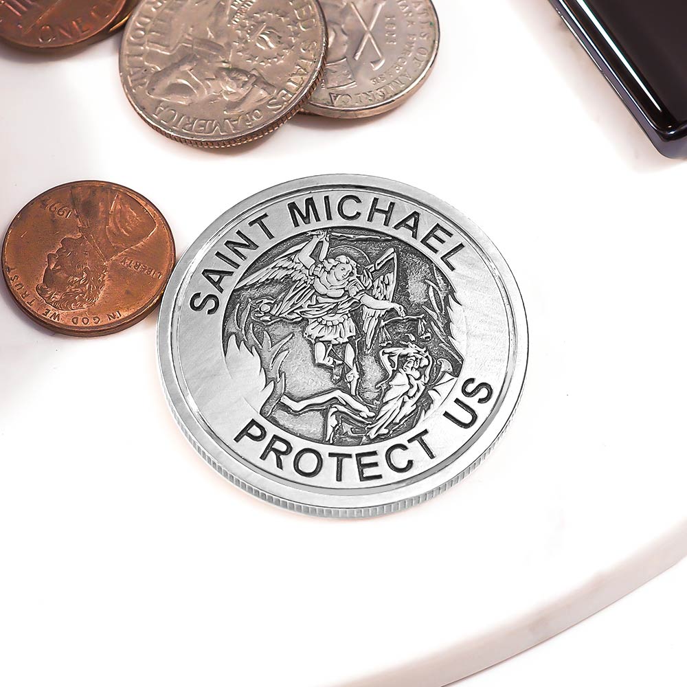 Exclusive Saint Michael Pocket Coin / Keepsake