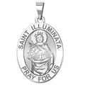Saint Illuminata OVAL Religious Medal  "EXCLUSIVE"