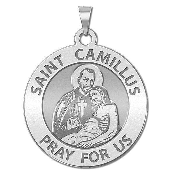 Saint Camillus Round Religious Medal