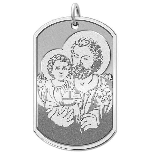Saint Joseph - Dog Tag Religious Medal "EXCLUSIVE"