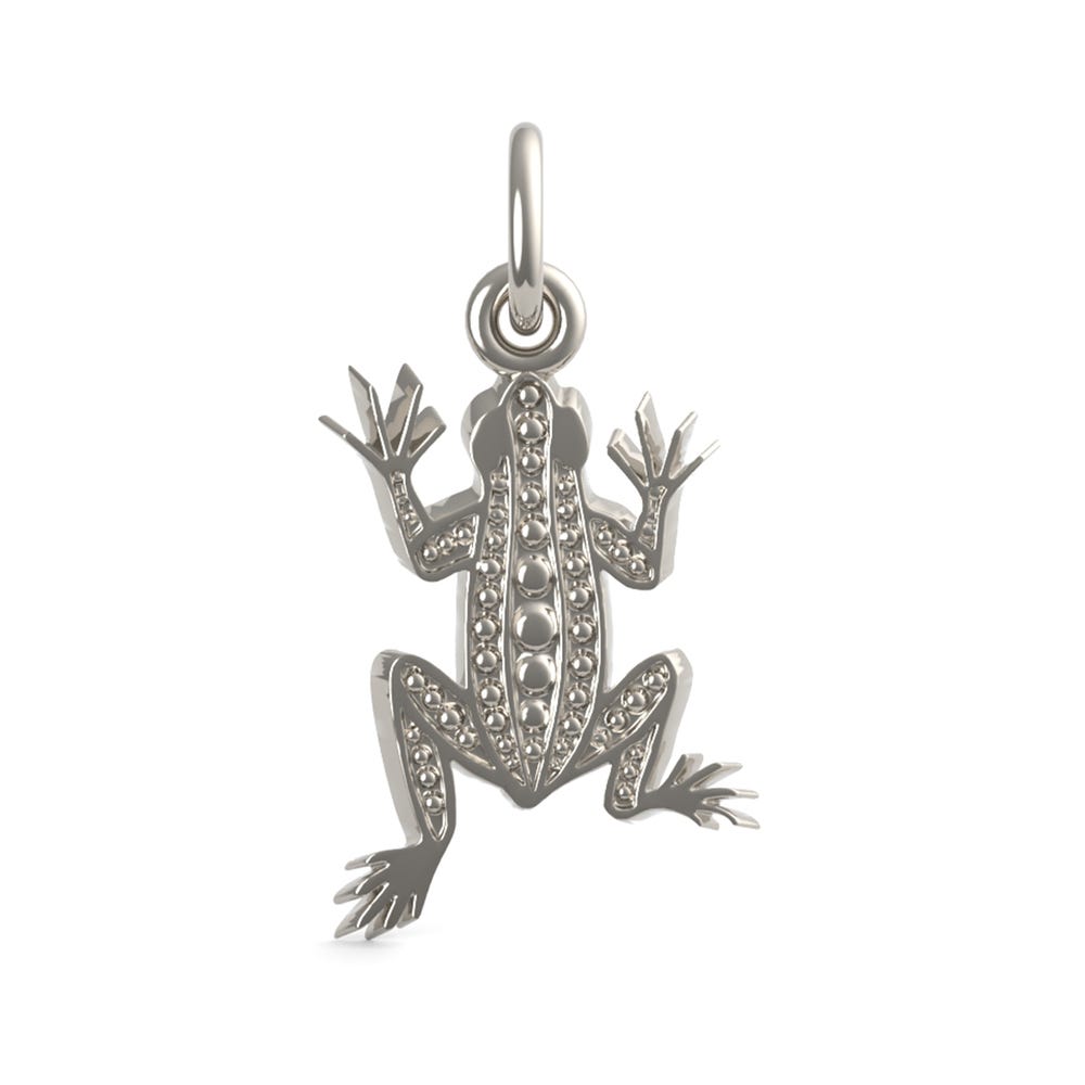 Flat Leopard Frog Charm(7768)