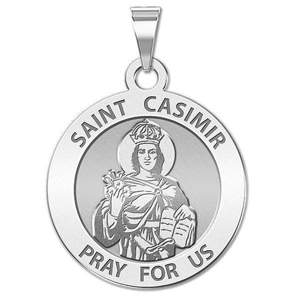 Saint Casimir Round Religious Medal
