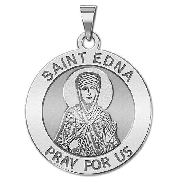 Saint Edna Round Religious Medal "EXCLUSIVE"