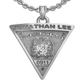 Personalized Triangle Shape State Police Badge with Your Name & Badge Number