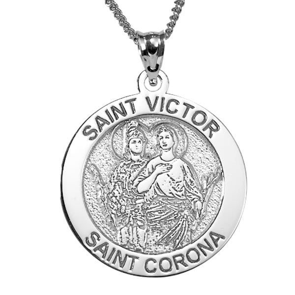 Saint Victor and Saint Corona Religious Medal