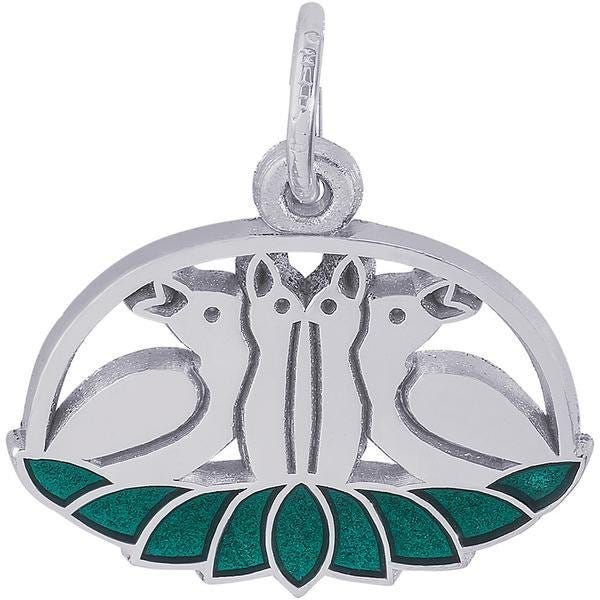 Four Calling Birds Charm