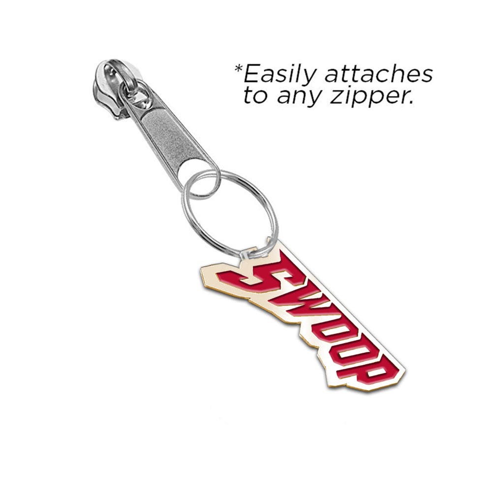 University of Utah Color Enamel Swoop Zipper Pull