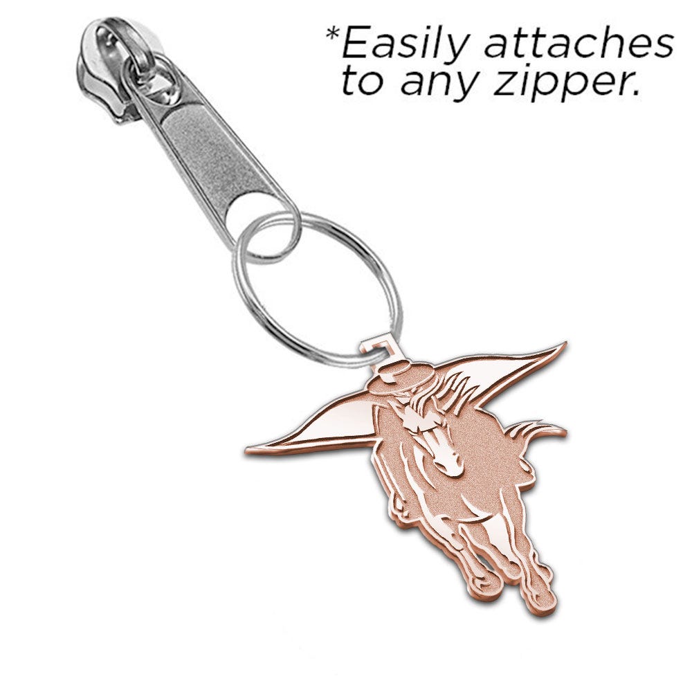 Texas Tech Rider Zipper Pull