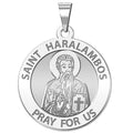 Saint Haralambos Round Religious Medal