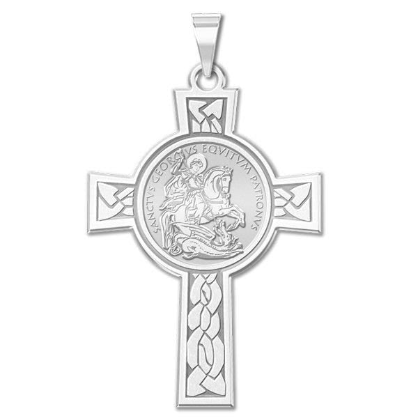 Saint George Cross Religious Medal  " EXCLUSIVE"