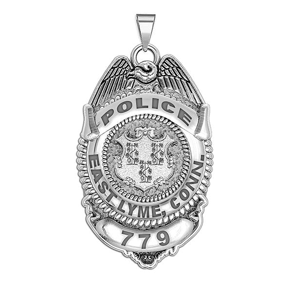 Personalized Connecticut Police Badge with Number & Department