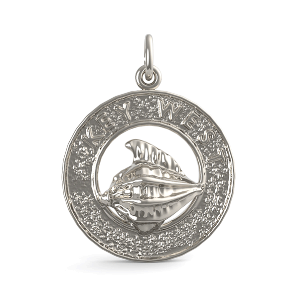 Key West Conch Shell Ring Charm