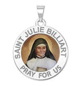 Saint Julie Billiart Round Religious Medal Color