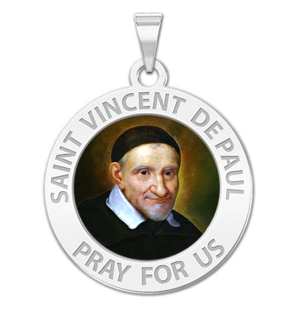 Saint Vincent De Paul Religious Medal Color