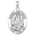 Saint Hedwig OVAL Religious Medal  "EXCLUSIVE"
