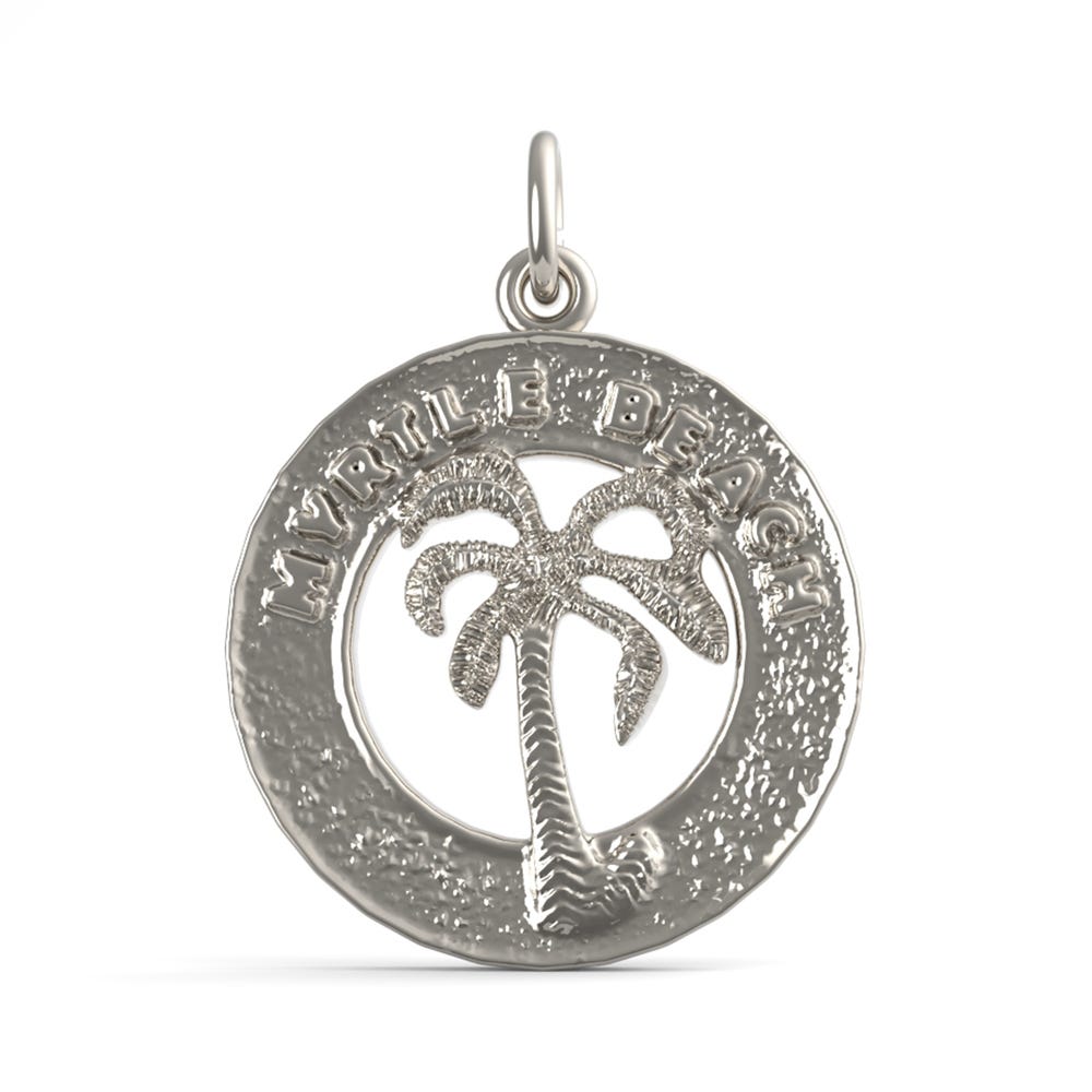 Myrtle Beach Palm Tree Ring Charm( 3783)