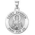 Saint Ephrem Round Religious Medal