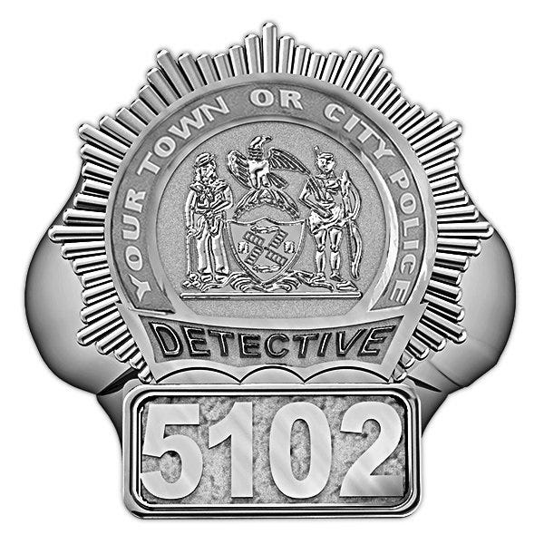 Personalized Detective Badge Ring with Number & Department