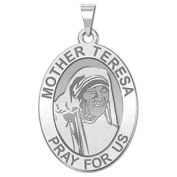 Mother Teresa - Oval Religious Medal