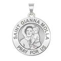 Saint Gianna Beretta Molla Round Religious Medal