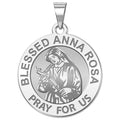 Blessed Anna Rosa Round Religious Medal "EXCLUSIVE"